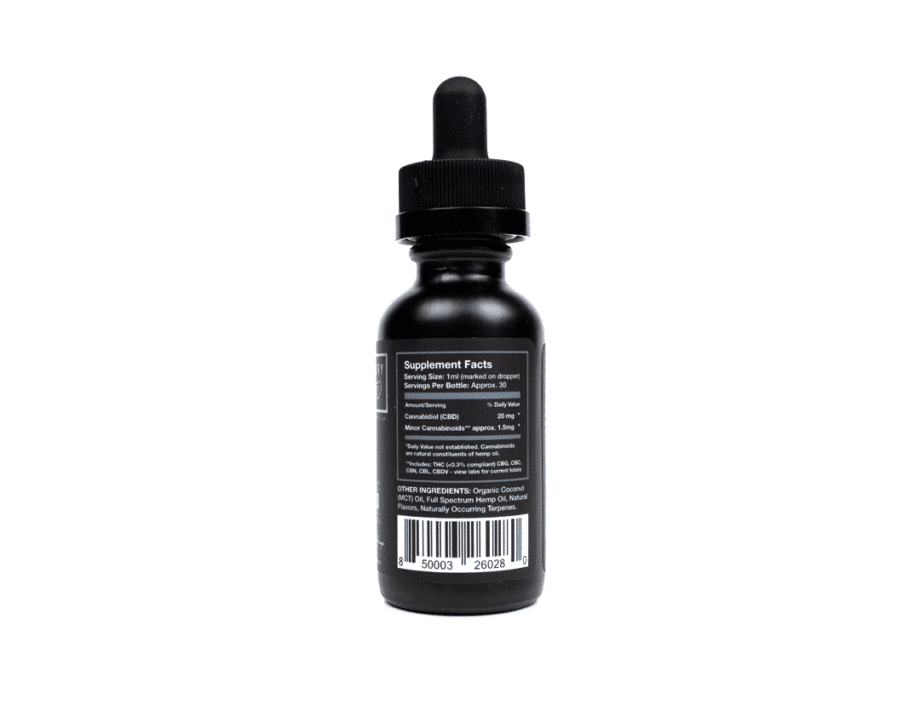 Primary Jane Firemint CBD Tincture Drops 600mg Side View