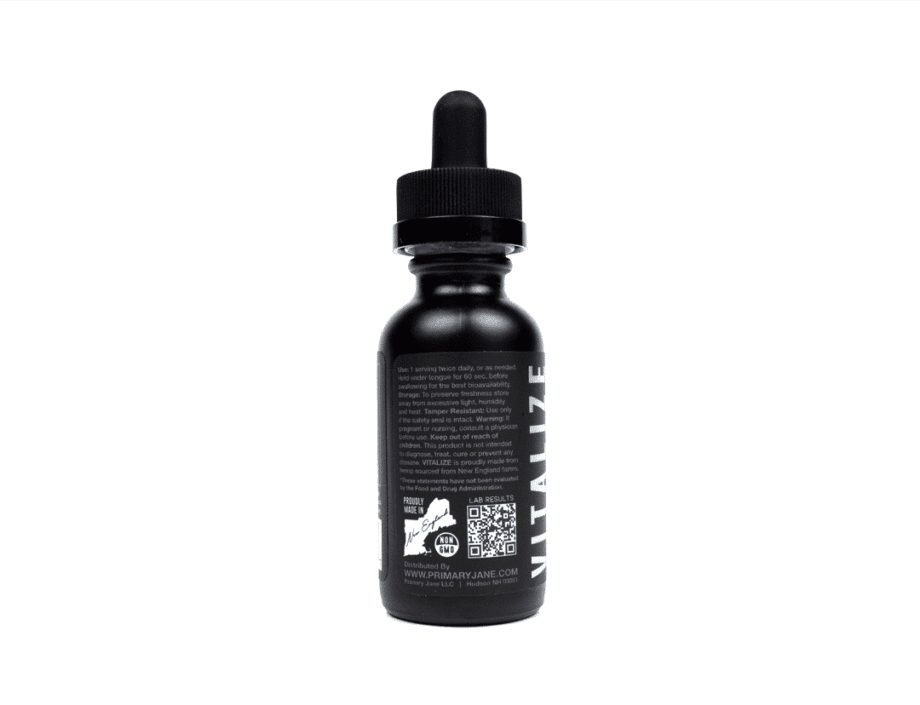 Primary Jane Firemint CBD Tincture Drops 1200mg Back View