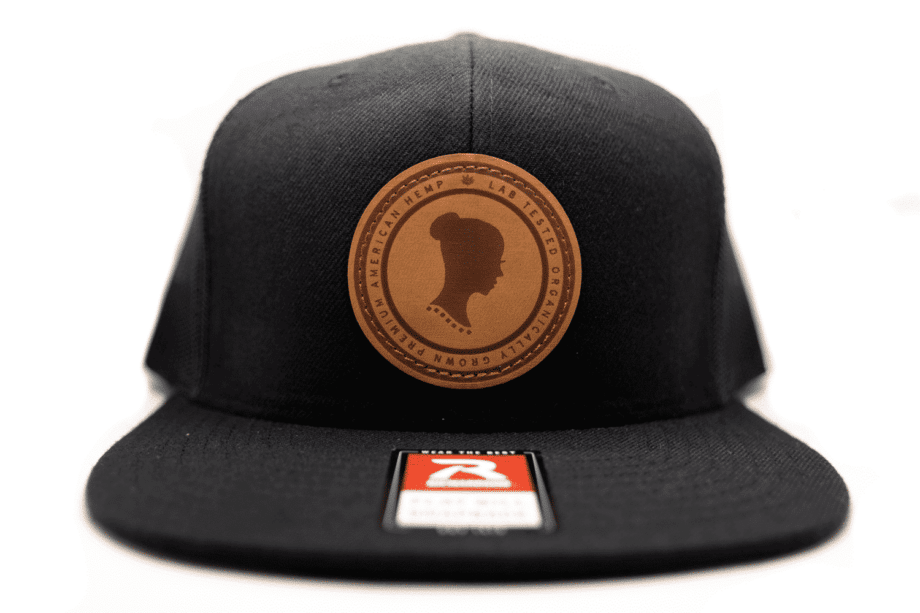 Circle Stamp Black Snapback Cap 2