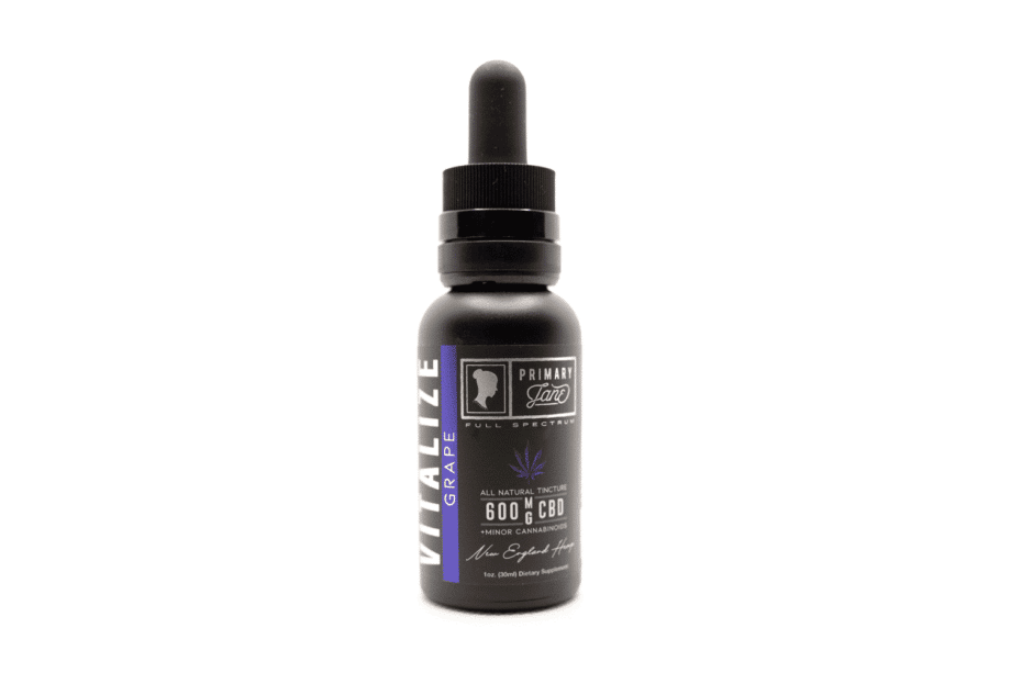 Primary Jane Grape CBD Tincture Drops 600mg Front View