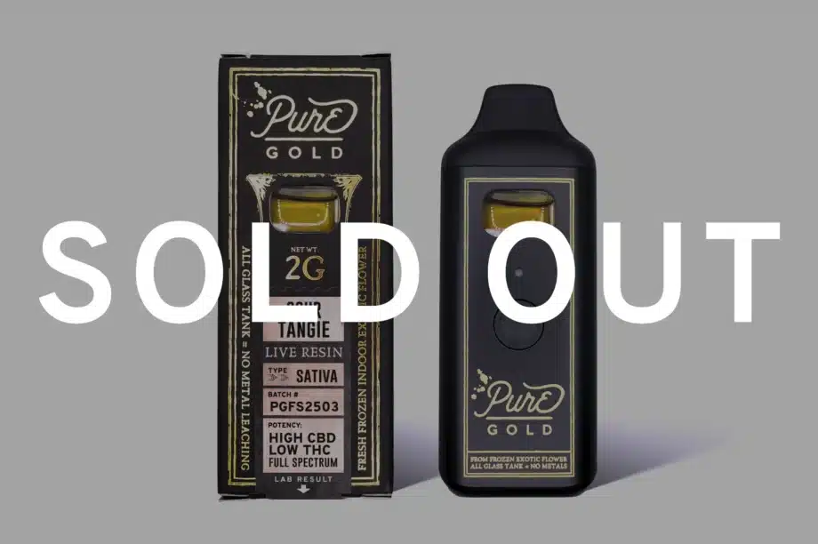 2G Full Spectrum CBD Disposable Vape Pen | Pure GOLD™ Live Resin