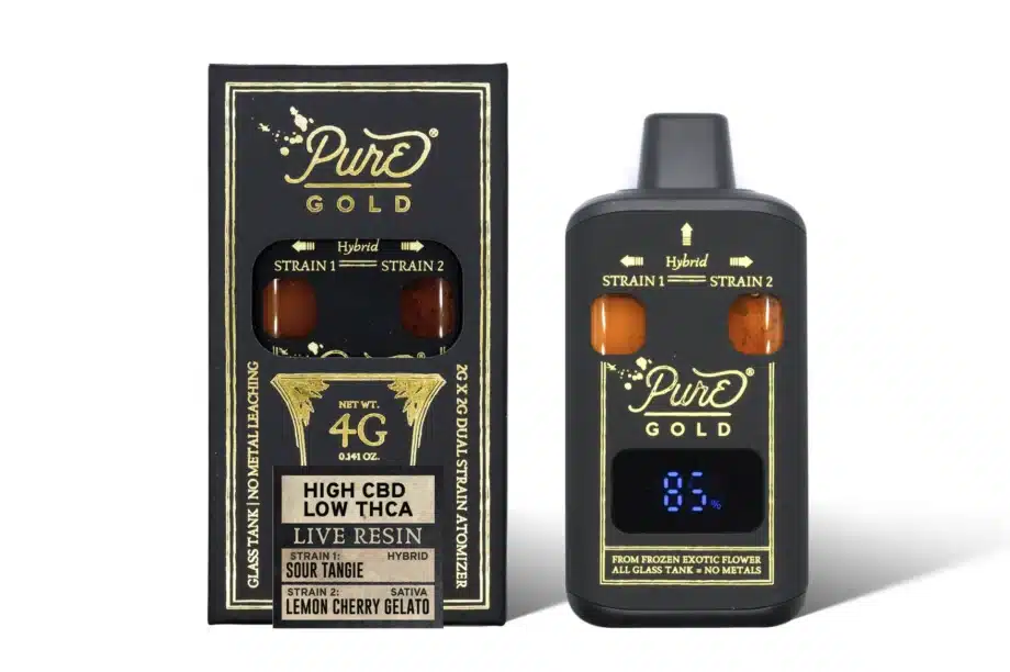 4G CBD Live Resin - Dual Chamber Disposable Vape Pen | Pure GOLD™