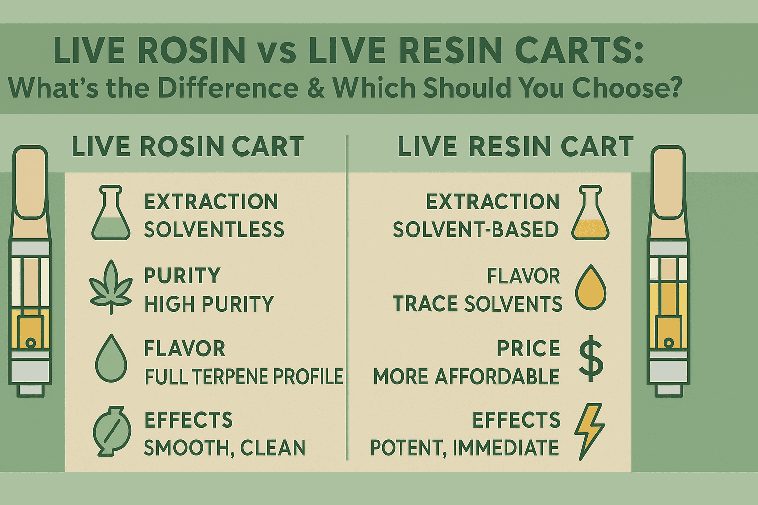 Live Rosin vs Live Resin Carts