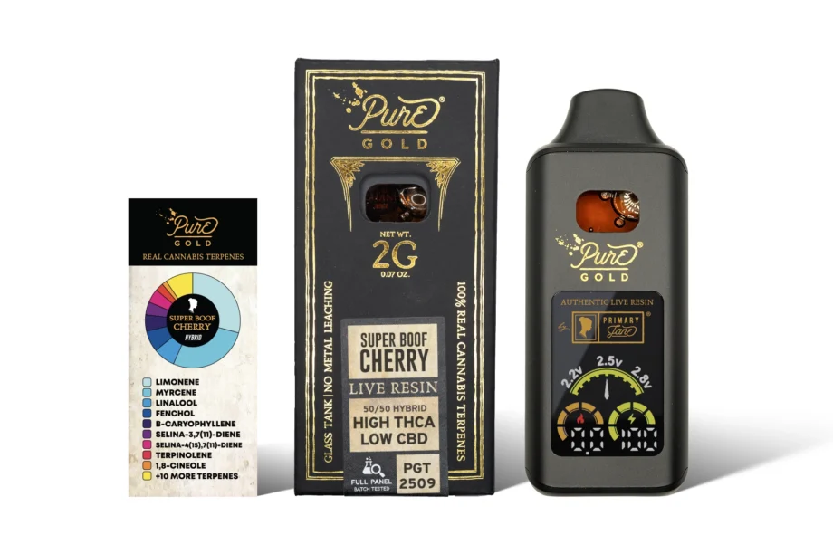 Pure GOLD 2G THCA live resin disposable vape